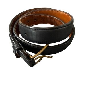Galco Leather Gun Belt Mens 36 Black Good Handmade USA Brass Buckle C-FM 36 B